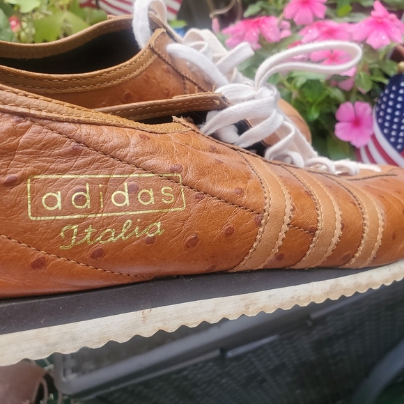 "Adidas Italia 2008 Premium Ostrich Leather | Rare Retro Sneakers" Mens size 12 - Picture 5 of 16
